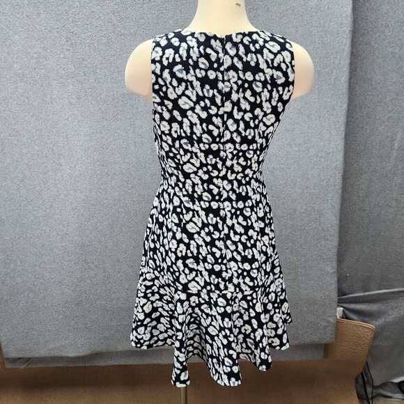Banana Republic Navy White Floral Sleeveless Midi Dress | Size 6 - Picture 2 of 5